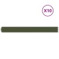 vidaXL Περίγραμμα γκαζόν 10 τμχ. 10 x 103 cm Κρύα έλαση από χάλυβα