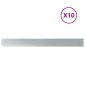 vidaXL Περίγραμμα γκαζόν 10 τμχ. 10 x 103 cm Γαλβανισμένος Χάλυβας
