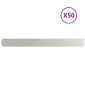 vidaXL Περίγραμμα γκαζόν 50 τμχ. 10 x 103 cm Ανοξείδωτο Ατσάλι Ασημί