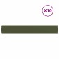 vidaXL Περίγραμμα γκαζόν 10 τμχ. 15 x 103 cm Κρύα έλαση από χάλυβα