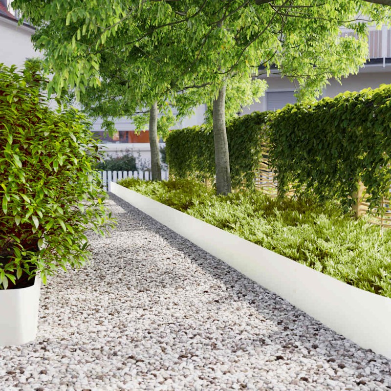 vidaXL Περίγραμμα γκαζόν 10 τμχ. 25 x 103 cm Κρύα έλαση από χάλυβα