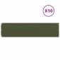 vidaXL Περίγραμμα γκαζόν 10 τμχ. 25 x 103 cm Κρύα έλαση από χάλυβα
