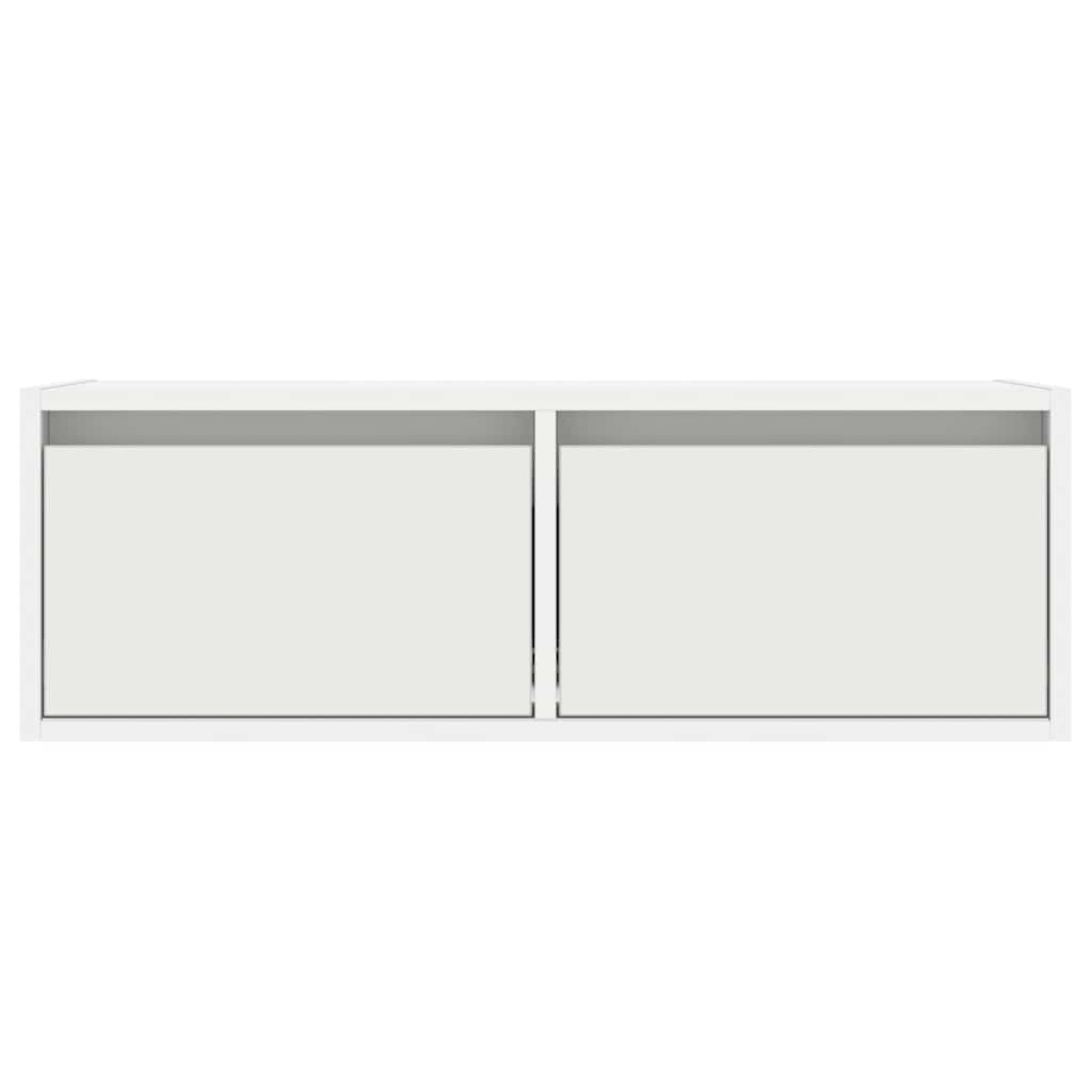 vidaXL Έπιπλο Τηλεόρασης με LED Λευκό 75x35,5x25 εκ.