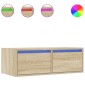 ντουλάπι τηλεόρασης vidaXL με φώτα LED Sonoma Oak 75x35,5x25 cm
