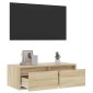 ντουλάπι τηλεόρασης vidaXL με φώτα LED Sonoma Oak 75x35,5x25 cm
