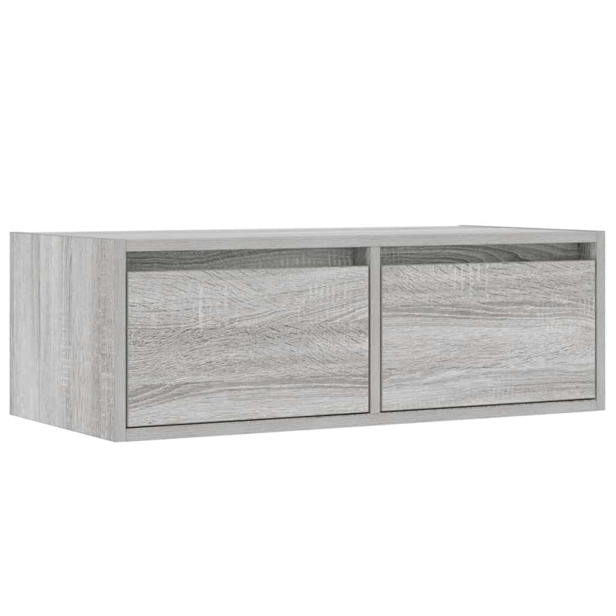 vidaXL Έπιπλο Τηλεόρασης με LED Γκρι Sonoma 75x35,5x25 εκ.
