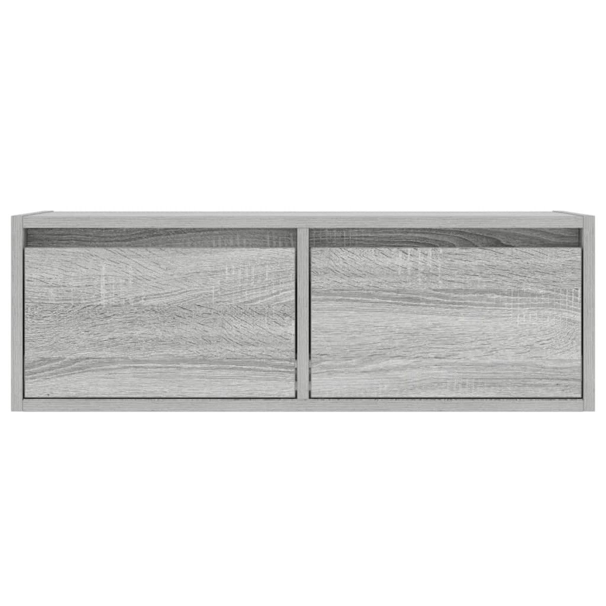 vidaXL Έπιπλο Τηλεόρασης με LED Γκρι Sonoma 75x35,5x25 εκ.