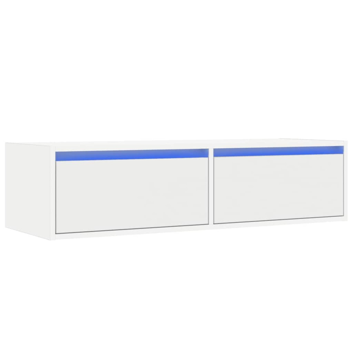 vidaXL Έπιπλο Τηλεόρασης με LED Λευκό 100X35,5x25 εκ.