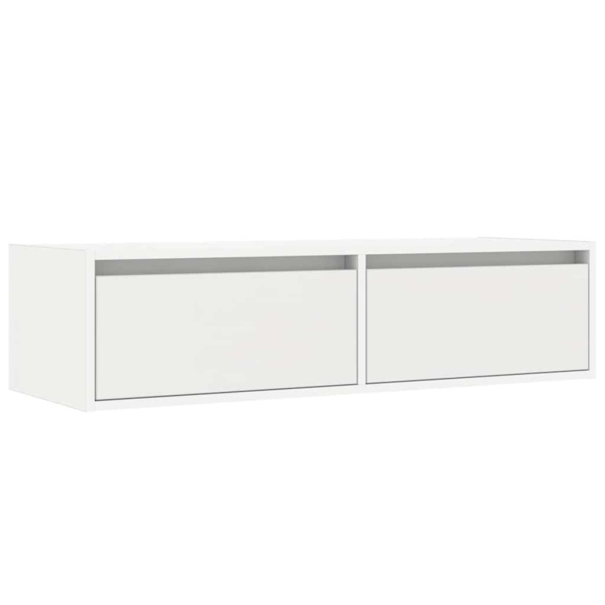 vidaXL Έπιπλο Τηλεόρασης με LED Λευκό 100X35,5x25 εκ.