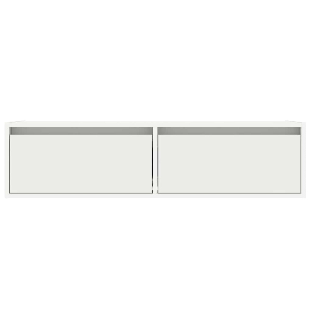 vidaXL Έπιπλο Τηλεόρασης με LED Λευκό 100X35,5x25 εκ.