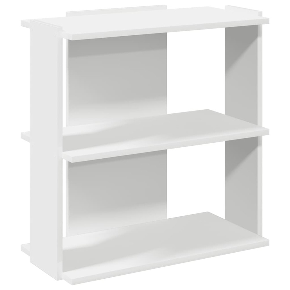 vidaXL Βιβλιοθήκη 3 επιπέδων Λευκό 60x30x60 cm Ξύλινη κατασκευή