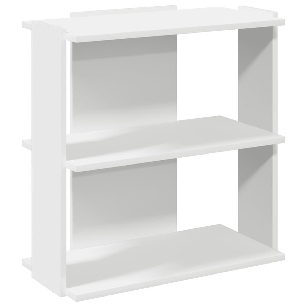 vidaXL Βιβλιοθήκη 3 επιπέδων Λευκό 60x30x60 cm Ξύλινη κατασκευή