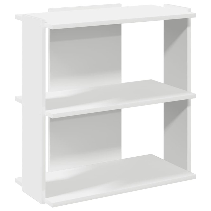 vidaXL Βιβλιοθήκη 3 επιπέδων Λευκό 60x30x60 cm Ξύλινη κατασκευή