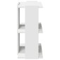 vidaXL Βιβλιοθήκη 3 επιπέδων Λευκό 60x30x60 cm Ξύλινη κατασκευή