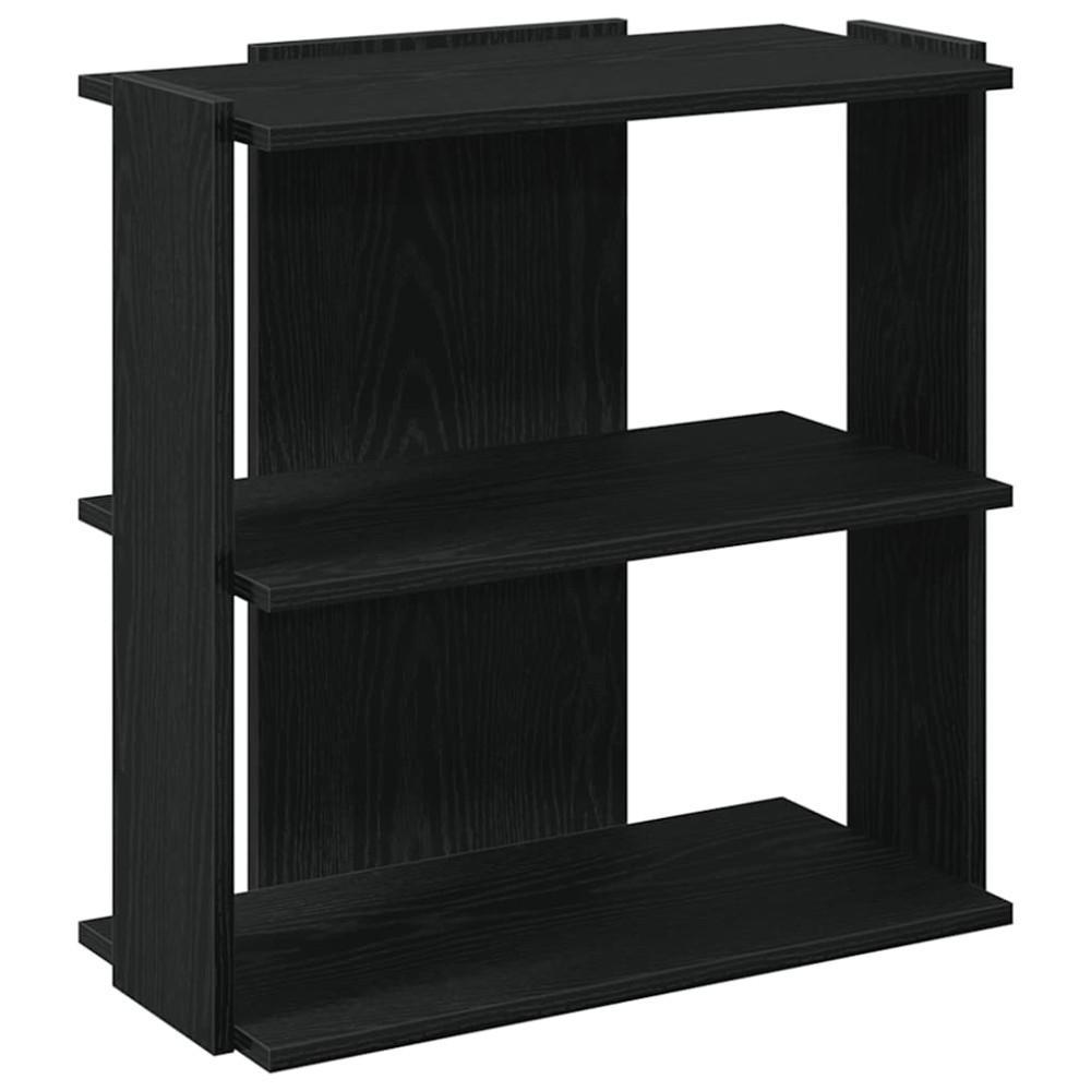 vidaXL Βιβλιοθήκη 3 Επιπέδων Μαύρη 60x30x60 εκ. από Επεξεργ. Ξύλο