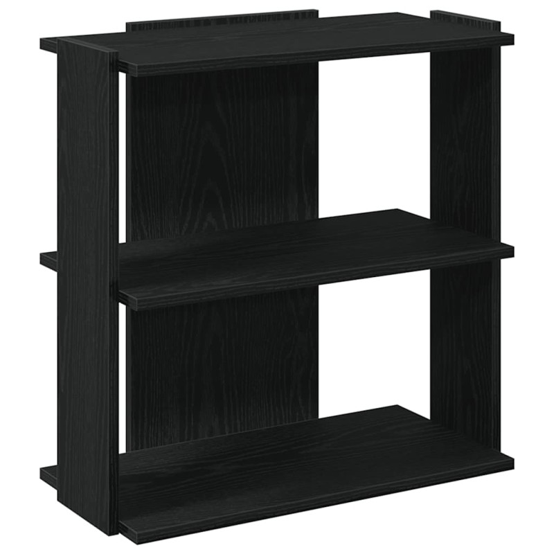 vidaXL Βιβλιοθήκη 3 Επιπέδων Μαύρη 60x30x60 εκ. από Επεξεργ. Ξύλο