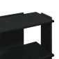 vidaXL Βιβλιοθήκη 3 Επιπέδων Μαύρη 60x30x60 εκ. από Επεξεργ. Ξύλο