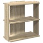 vidaXL Βιβλιοθήκη 3 Επιπέδων Sonoma Δρυς 60x30x60 εκ. Επεξεργ. Ξύλο