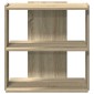 vidaXL Βιβλιοθήκη 3 Επιπέδων Sonoma Δρυς 60x30x60 εκ. Επεξεργ. Ξύλο