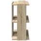 vidaXL Βιβλιοθήκη 3 Επιπέδων Sonoma Δρυς 60x30x60 εκ. Επεξεργ. Ξύλο