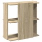 vidaXL Βιβλιοθήκη 3 Επιπέδων Sonoma Δρυς 60x30x60 εκ. Επεξεργ. Ξύλο