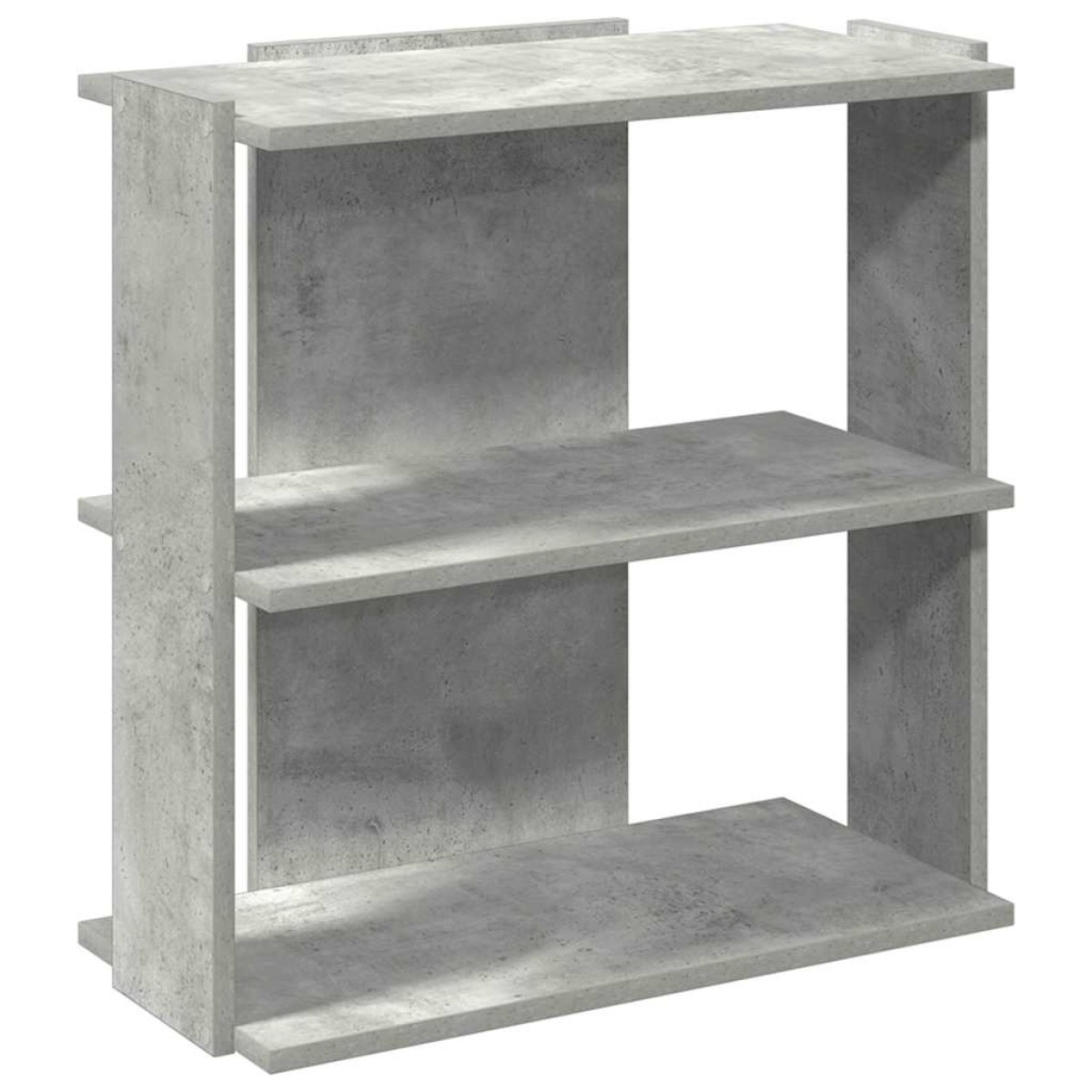 vidaXL Βιβλιοθήκη 3 επιπέδων Μπετόν Γκρι 60x30x60 cm Ξύλινη κατασκευή