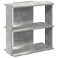 vidaXL Βιβλιοθήκη 3 επιπέδων Μπετόν Γκρι 60x30x60 cm Ξύλινη κατασκευή