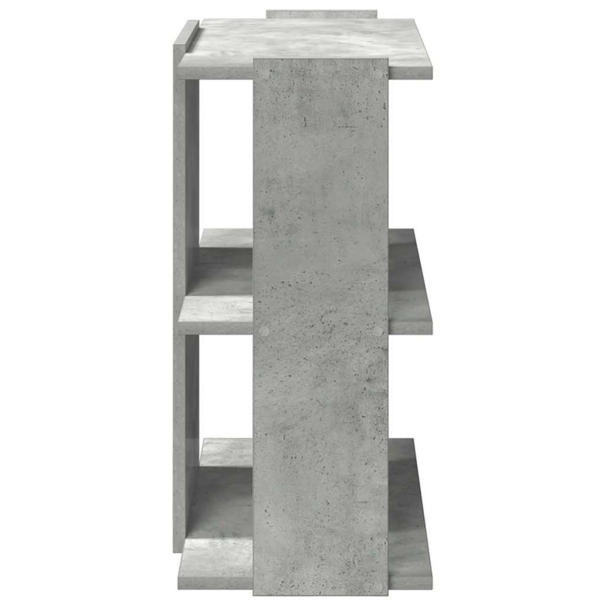 vidaXL Βιβλιοθήκη 3 επιπέδων Μπετόν Γκρι 60x30x60 cm Ξύλινη κατασκευή