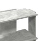 vidaXL Βιβλιοθήκη 3 επιπέδων Μπετόν Γκρι 60x30x60 cm Ξύλινη κατασκευή