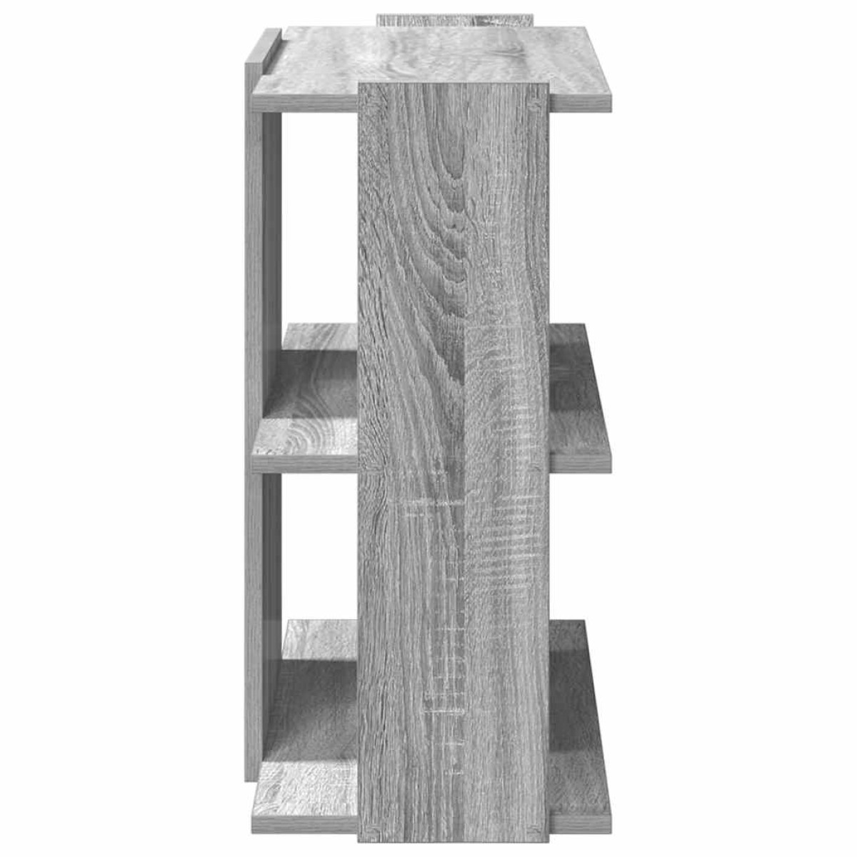 vidaXL Βιβλιοθήκη 3 Επιπέδων Γκρι Sonoma 60x30x60 εκ. Επεξεργ. Ξύλο