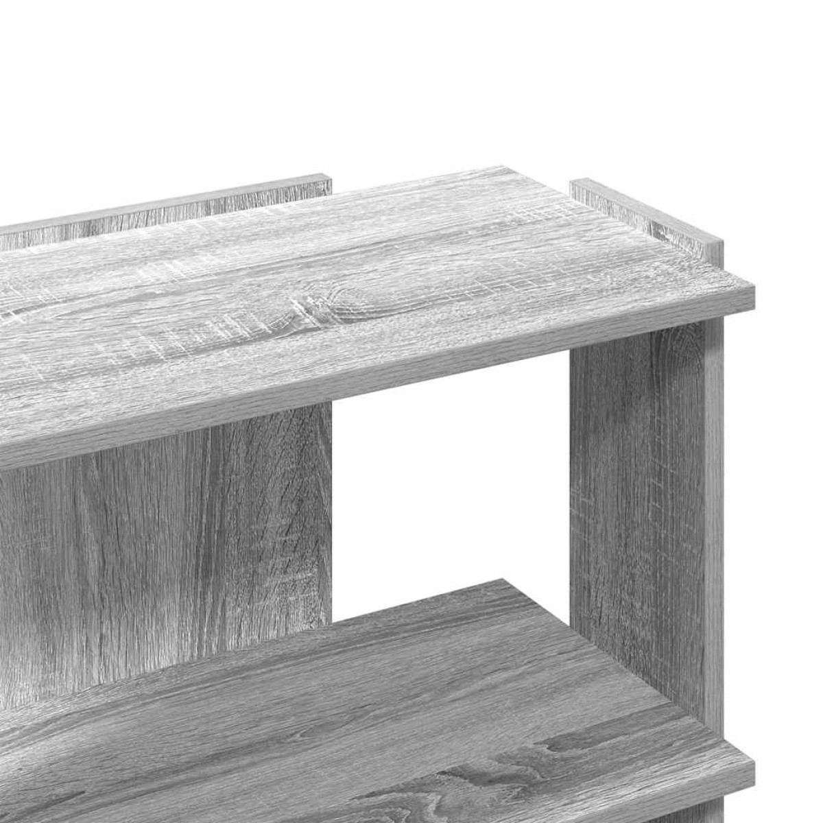vidaXL Βιβλιοθήκη 3 Επιπέδων Γκρι Sonoma 60x30x60 εκ. Επεξεργ. Ξύλο