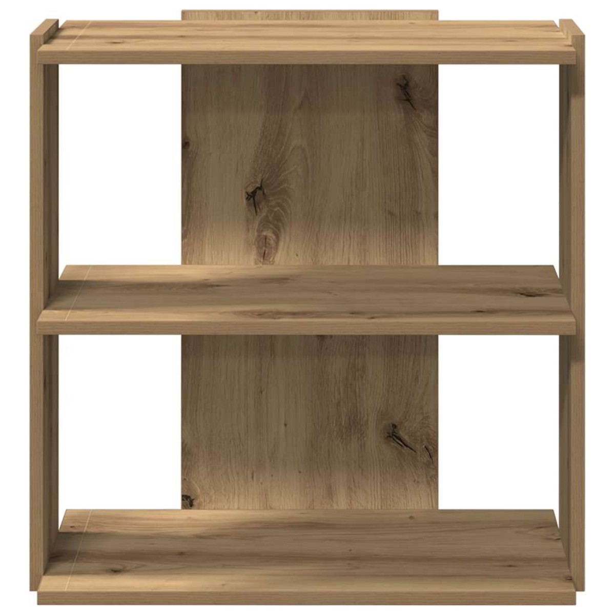 vidaXL Βιβλιοθήκη 3 επιπέδων Δρυς τεχνίτης 60x30x60 cm