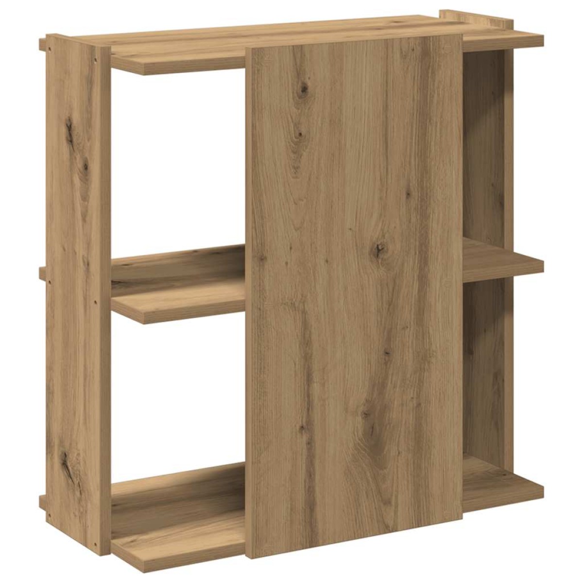 vidaXL Βιβλιοθήκη 3 επιπέδων Δρυς τεχνίτης 60x30x60 cm