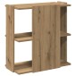 vidaXL Βιβλιοθήκη 3 επιπέδων Δρυς τεχνίτης 60x30x60 cm