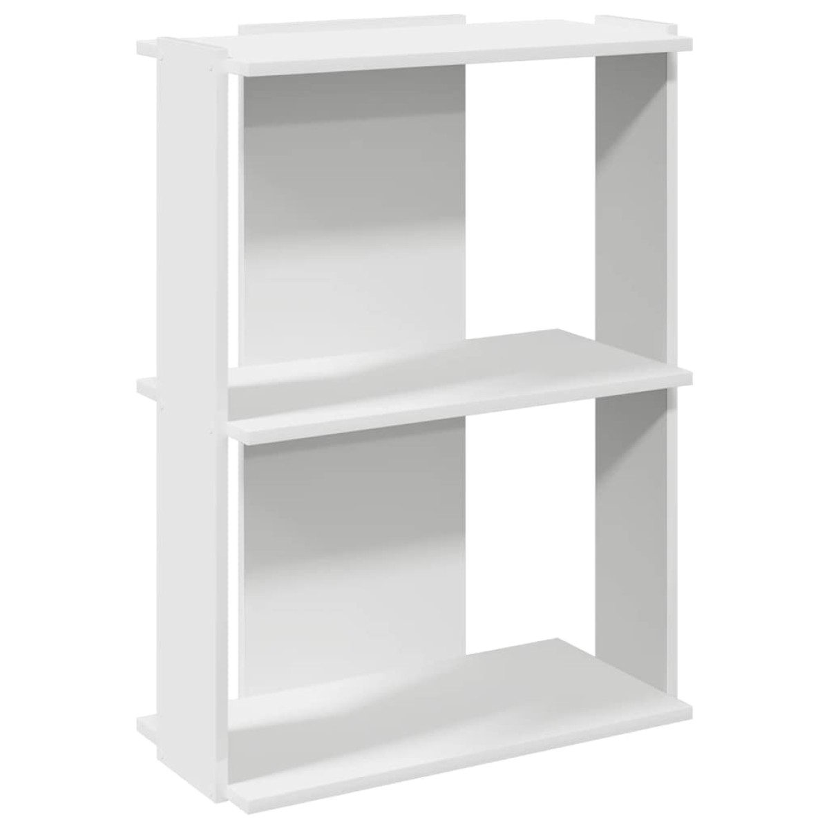 vidaXL Βιβλιοθήκη 3 επιπέδων Λευκό 60x30x80 cm Ξύλινη κατασκευή