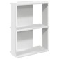 vidaXL Βιβλιοθήκη 3 επιπέδων Λευκό 60x30x80 cm Ξύλινη κατασκευή