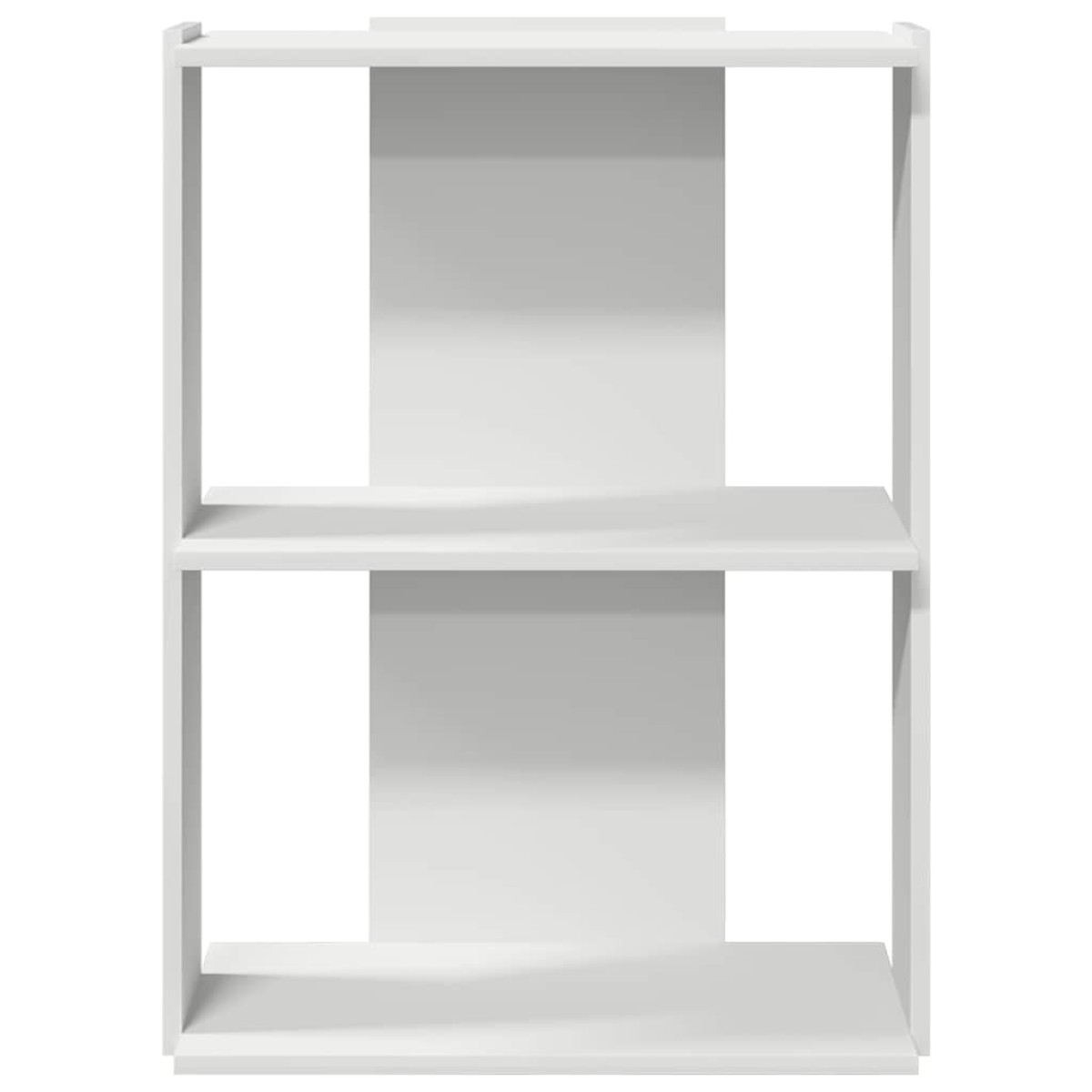 vidaXL Βιβλιοθήκη 3 επιπέδων Λευκό 60x30x80 cm Ξύλινη κατασκευή