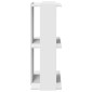 vidaXL Βιβλιοθήκη 3 επιπέδων Λευκό 60x30x80 cm Ξύλινη κατασκευή