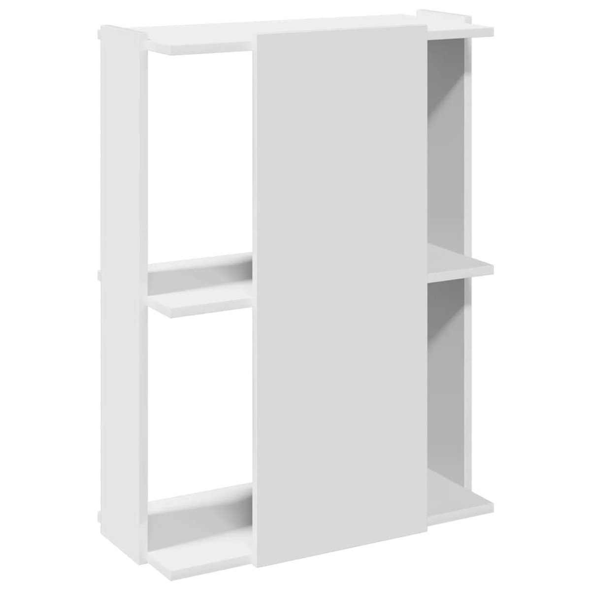 vidaXL Βιβλιοθήκη 3 επιπέδων Λευκό 60x30x80 cm Ξύλινη κατασκευή