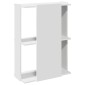 vidaXL Βιβλιοθήκη 3 επιπέδων Λευκό 60x30x80 cm Ξύλινη κατασκευή