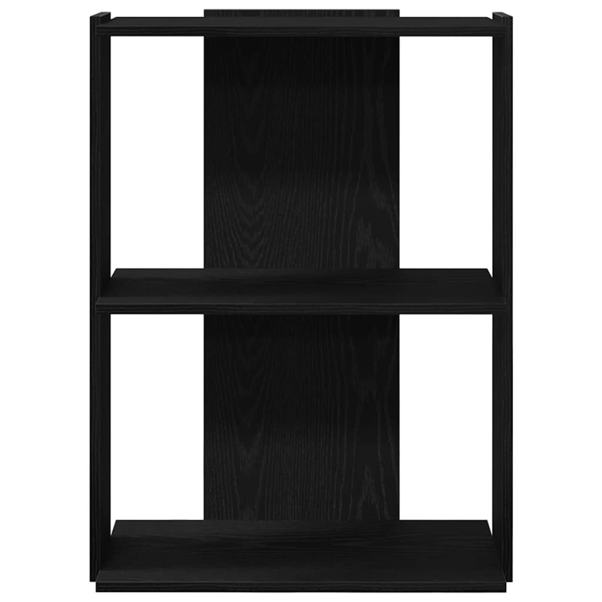 vidaXL Βιβλιοθήκη 3 Επιπέδων Μαύρη 60x30x80 εκ. από Επεξεργ. Ξύλο