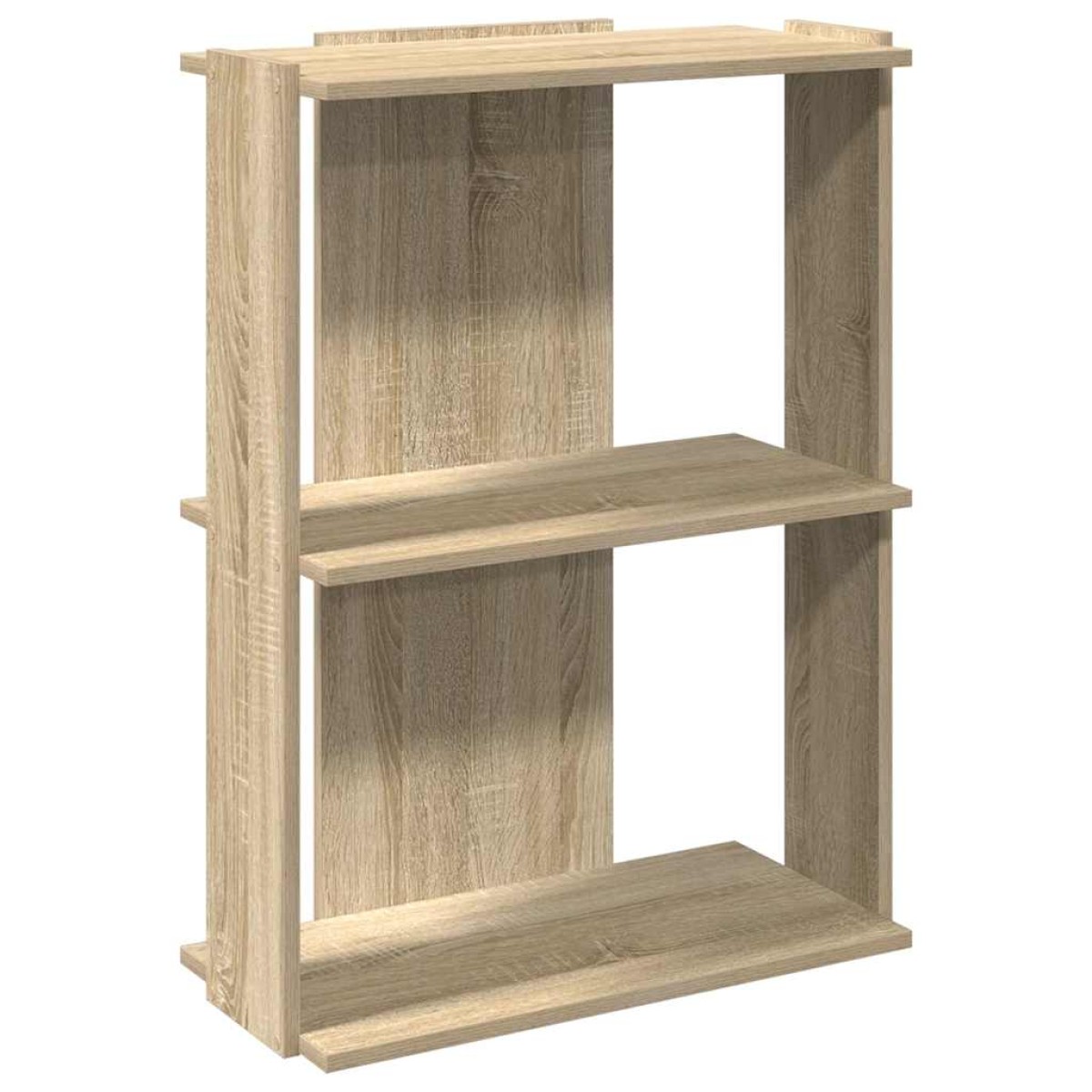 vidaXL Βιβλιοθήκη 3 Επιπέδων Sonoma Δρυς 60x30x80 εκ. Επεξεργ. Ξύλο