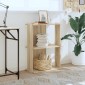 vidaXL Βιβλιοθήκη 3 Επιπέδων Sonoma Δρυς 60x30x80 εκ. Επεξεργ. Ξύλο