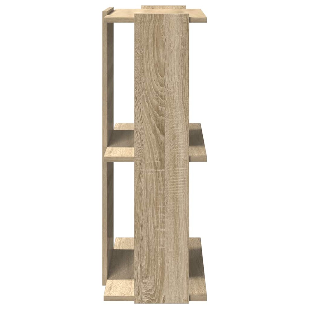 vidaXL Βιβλιοθήκη 3 Επιπέδων Sonoma Δρυς 60x30x80 εκ. Επεξεργ. Ξύλο