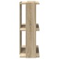 vidaXL Βιβλιοθήκη 3 Επιπέδων Sonoma Δρυς 60x30x80 εκ. Επεξεργ. Ξύλο
