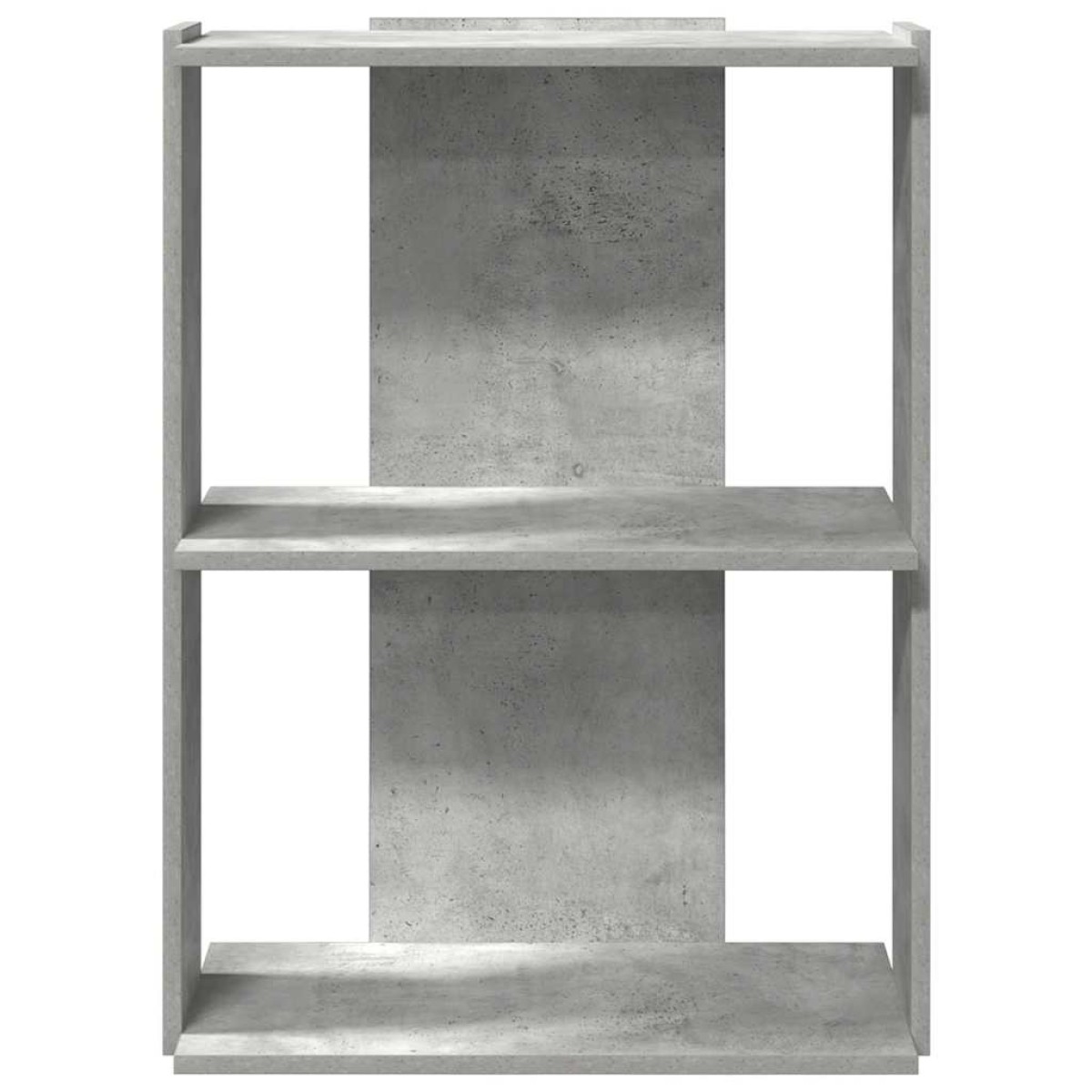 vidaXL Βιβλιοθήκη 3 επιπέδων Μπετόν Γκρι 60x30x80 cm Ξύλινη κατασκευή