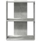 vidaXL Βιβλιοθήκη 3 επιπέδων Μπετόν Γκρι 60x30x80 cm Ξύλινη κατασκευή