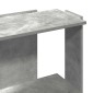 vidaXL Βιβλιοθήκη 3 επιπέδων Μπετόν Γκρι 60x30x80 cm Ξύλινη κατασκευή