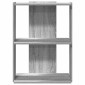 vidaXL Βιβλιοθήκη 3 Επιπέδων Γκρι Sonoma 60x30x80 εκ. Επεξεργ. Ξύλο