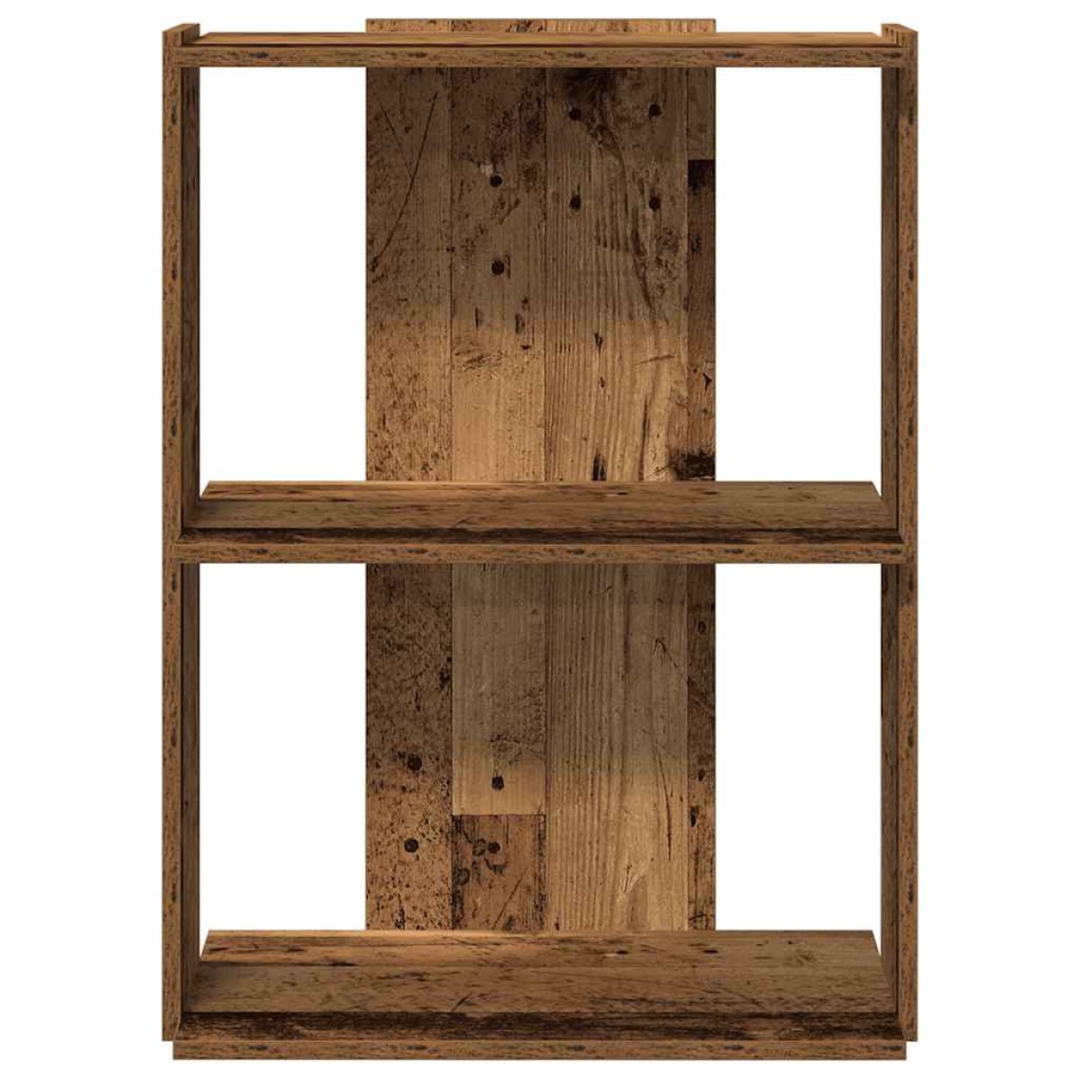 vidaXL Βιβλιοθήκη 3 επιπέδων Παλιό Ξύλο 60x30x80 cm Ξύλινη κατασκευή
